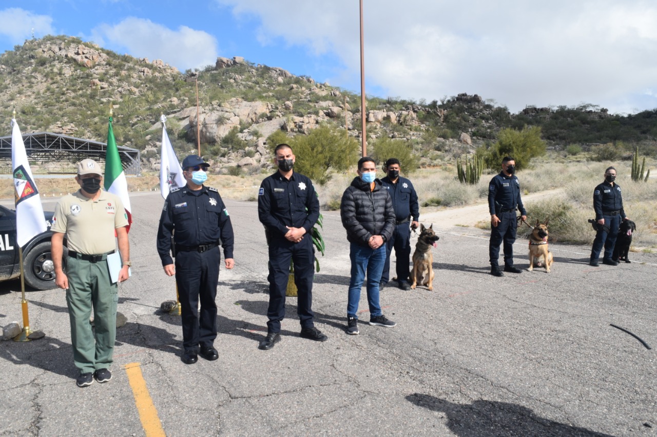 Certifican a unidad canina K9 de PESP Sonora