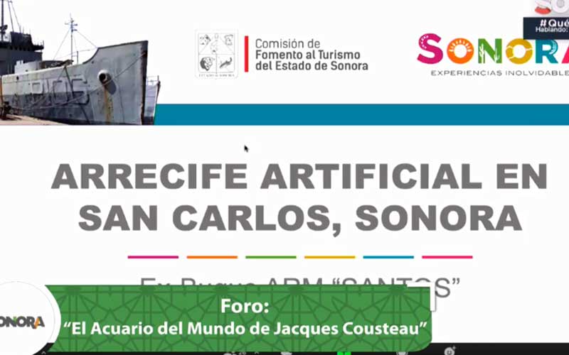 Promueve Cofetur conservación de especies marinas en el Foro el Acuario del Mundo de Jacques Cousteau: Sonora México la Perla del Mar de Cortés.