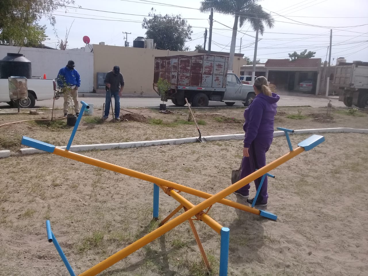 Ecología y Turismo reforesta parque en la colonia Nuevo Amanecer