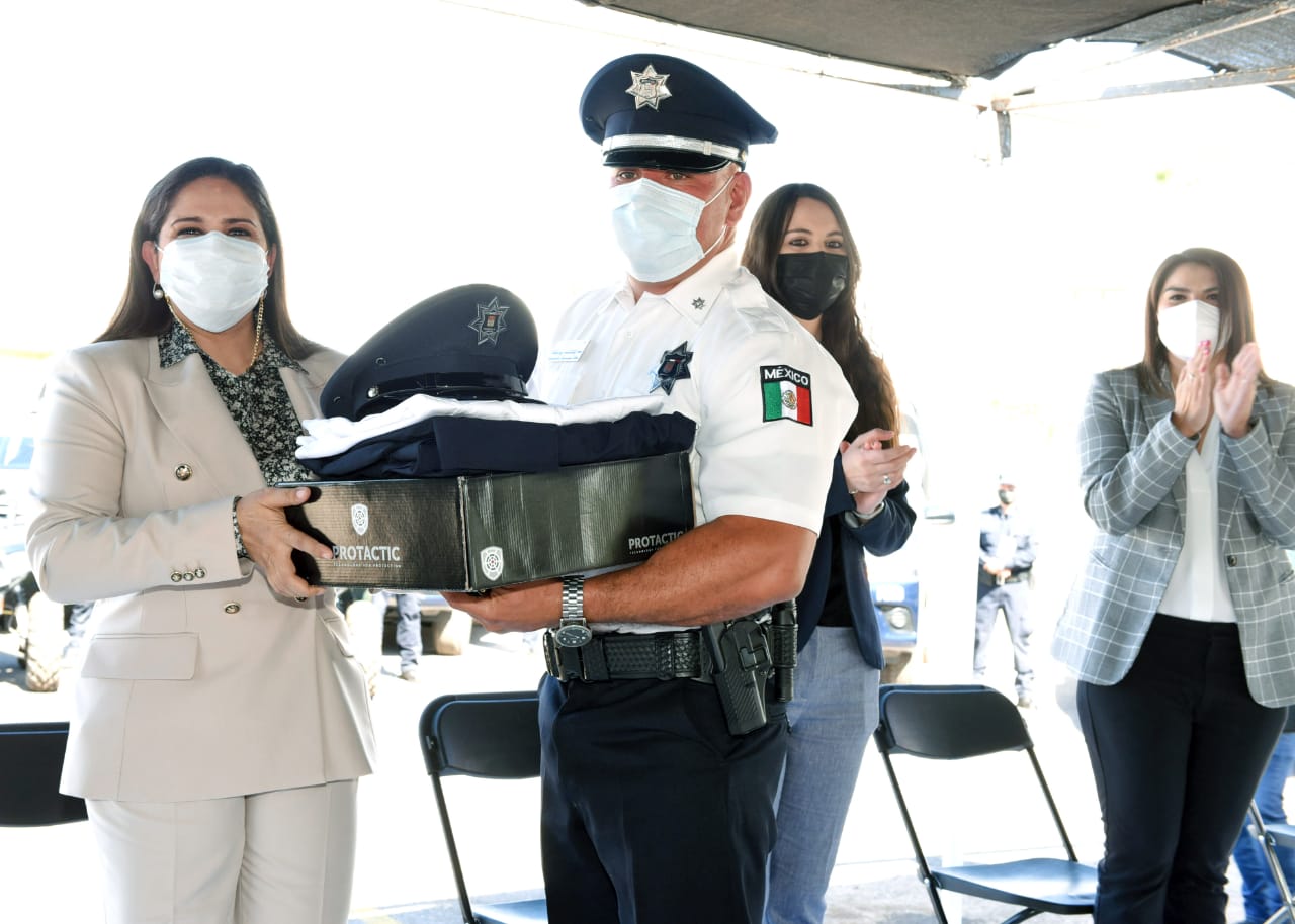 Invierte Gobierno de Celida López 16 mdp más en patrullas, motos y uniformes para Policía Municipal