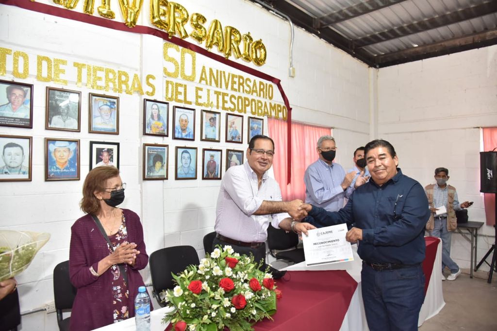 CONMEMORA GOBIERNO MUNICIPAL FUNDACIÓN DE 50 AÑOS DEL EJIDO DE TESOPOBAMPO