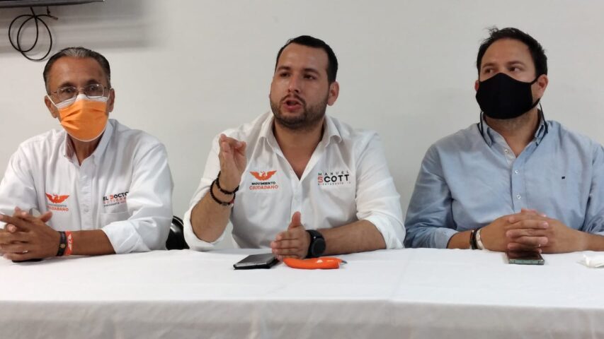 Lleva mensaje al sur del Estado, candidato a la gobernatura de Sonora por Movimiento Ciudadano, Manuel Scott.