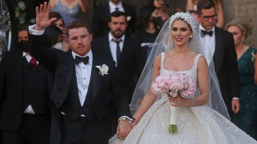 El ‘Canelo’ Álvarez se casa con Fernanda Gómez en Guadalajara