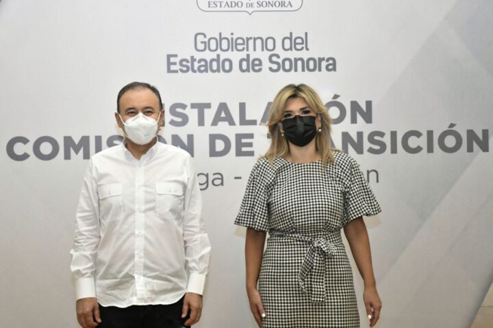 Alfonso Durazo y Claudia Pavlovich instalan la Comisión de Transición para entrega-recepción del gobierno de Sonora.