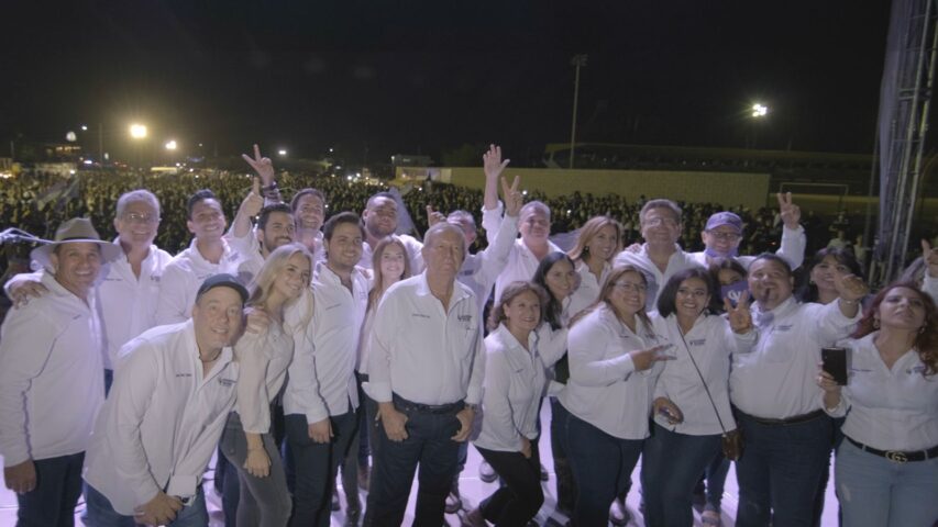 Espectacular cierre de campaña de Rodrigo Bours.