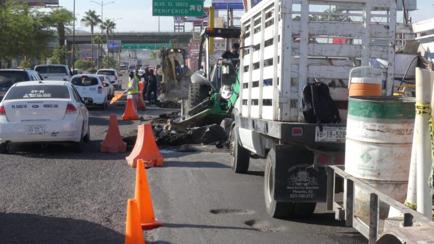 Inicia arreglo de calles en Nogales