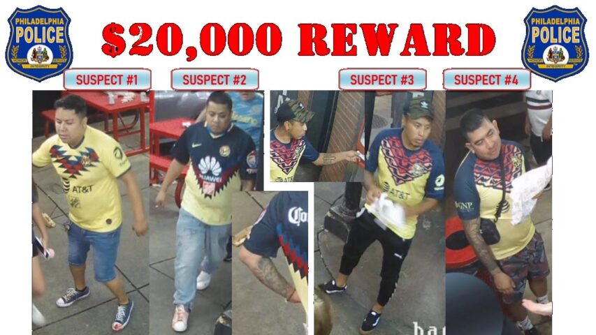 Ofrecen recompensa por hombres que mataron a golpes a un aficionado americanista en Filadelfia