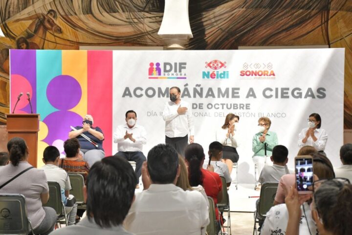 Ofrece gobernador esperanza para personas ciegas y débiles visuales