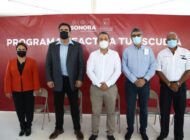 Presenta secretario Aarón Grageda programa "Reactiva tu Escuela" a empresarios de Caborca