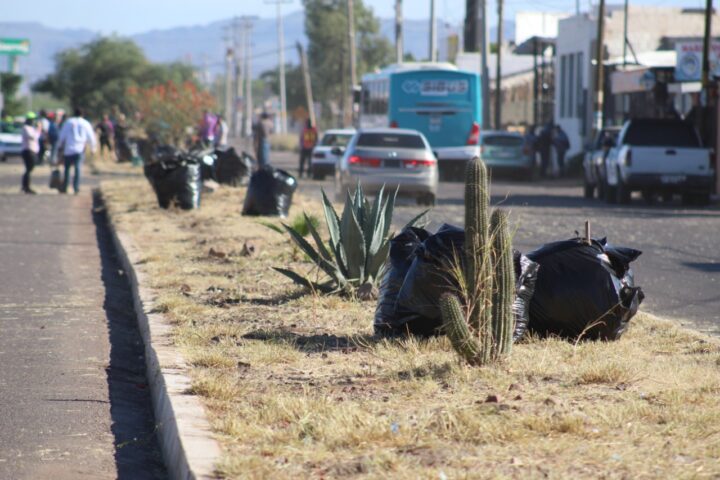 Funcionarios municipales se suman a limpieza en bulevar Mar del Norte