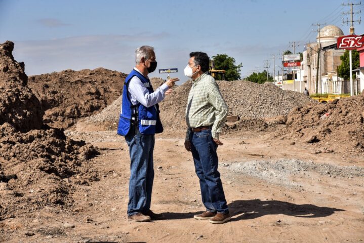 SUPERVISA ALCALDE OBRAS EN PROCESO PARA EFICIENTAR LA MOVILIDAD URBANA