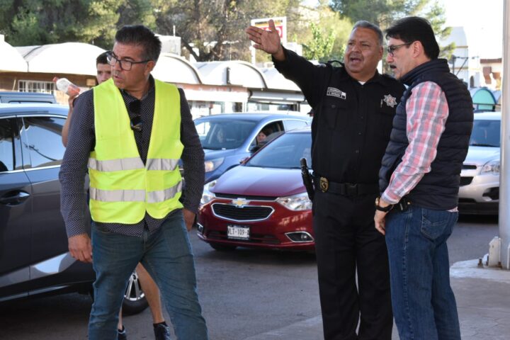 CORPORACIÓN POLICIACA, TRÁNSITO Y UNIDAD DE PROTECCIÓN CIVIL DE NOGALES LISTOS PARA ATENDER A VIAJEROS QUE CRUCEN A ESTADOS UNIDOS