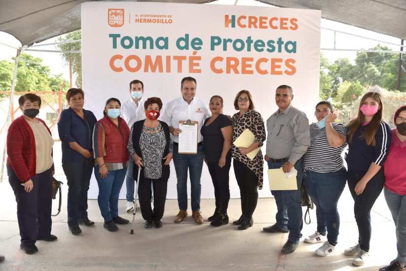 Toma Toño Astiazarán protesta a Comité CRECES La Victoria