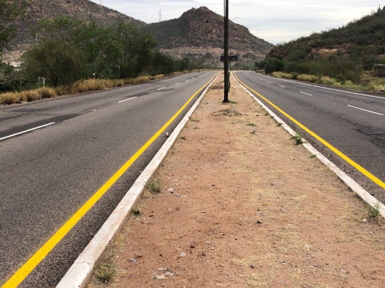 Trabaja Infraestructura Urbana en balizamiento tramo San Judas-Obelisco