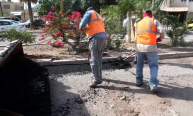 Realiza Obras Públicas Municipales trabajos en sectores de Guaymas