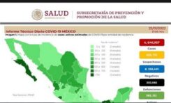 México reporta 51 mil 368 nuevas infecciones y 364 muertes