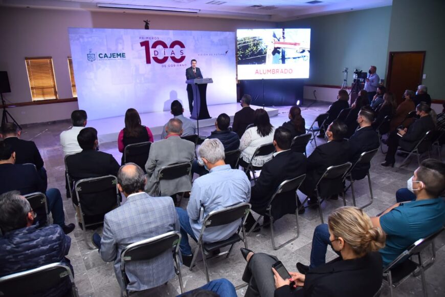 REFRENDA ALCALDE LAMARQUE CANO COMPROMISOS CON CAJEME AL PRESENTAR RESULTADOS EN PRIMEROS TRES MESES DE GOBIERNO