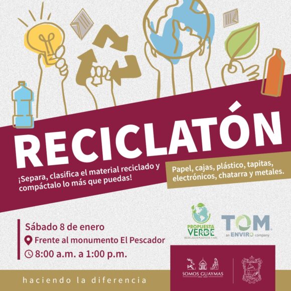Habrá “Reciclatón” este próximo sábado