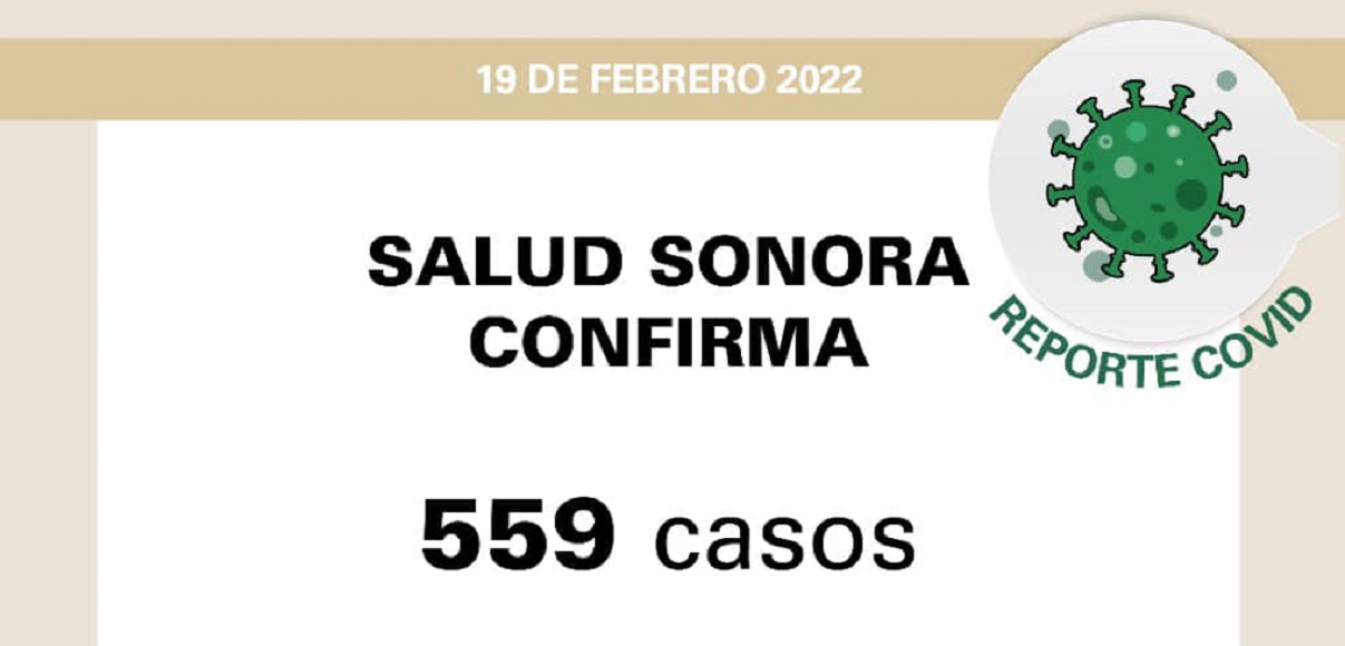 La SSA confirma 559 nuevos casos y dos defunciones por Covid-19