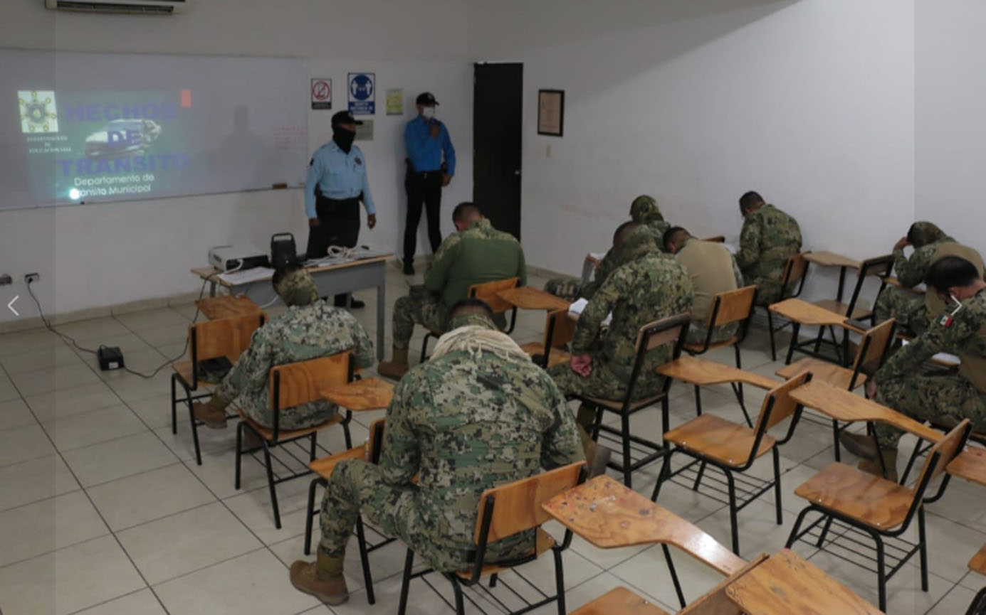 CAPACITA EN EDUCACIÓN VIAL TRÁNSITO MUNICIPAL A ELEMENTOS DE MARINA