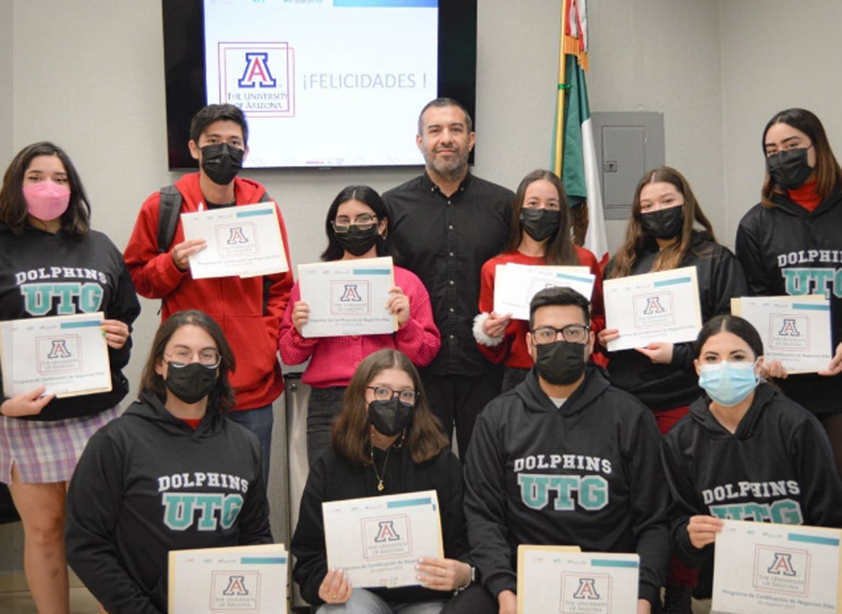 ESTUDIANTES DE LA UTG REALIZARÁN CURSO DE CERTIFICACIÓN EN LA UNIVERSIDAD DE ARIZONA