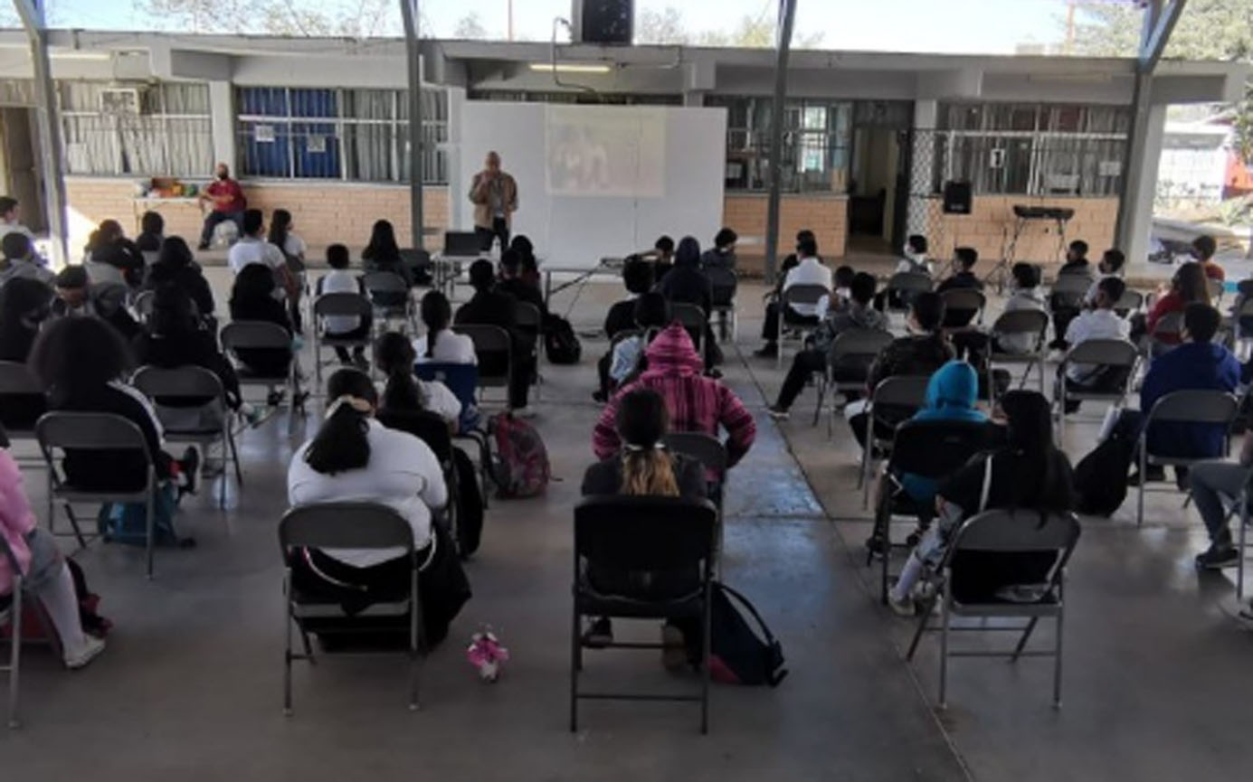 SECRETARÍA DE SEGURIDAD PÚBLICA DE SONORA IMPARTIÓ PLÁTICA INFORMATIVA A JÓVENES