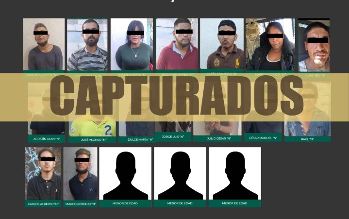 ACCIONES DE CATEO EN 11 COLONIAS DE CAJEME, ARROJAN 19 DETENIDOS, SE ASEGURA NARCÓTICO ARMAS Y CARTUCHOS