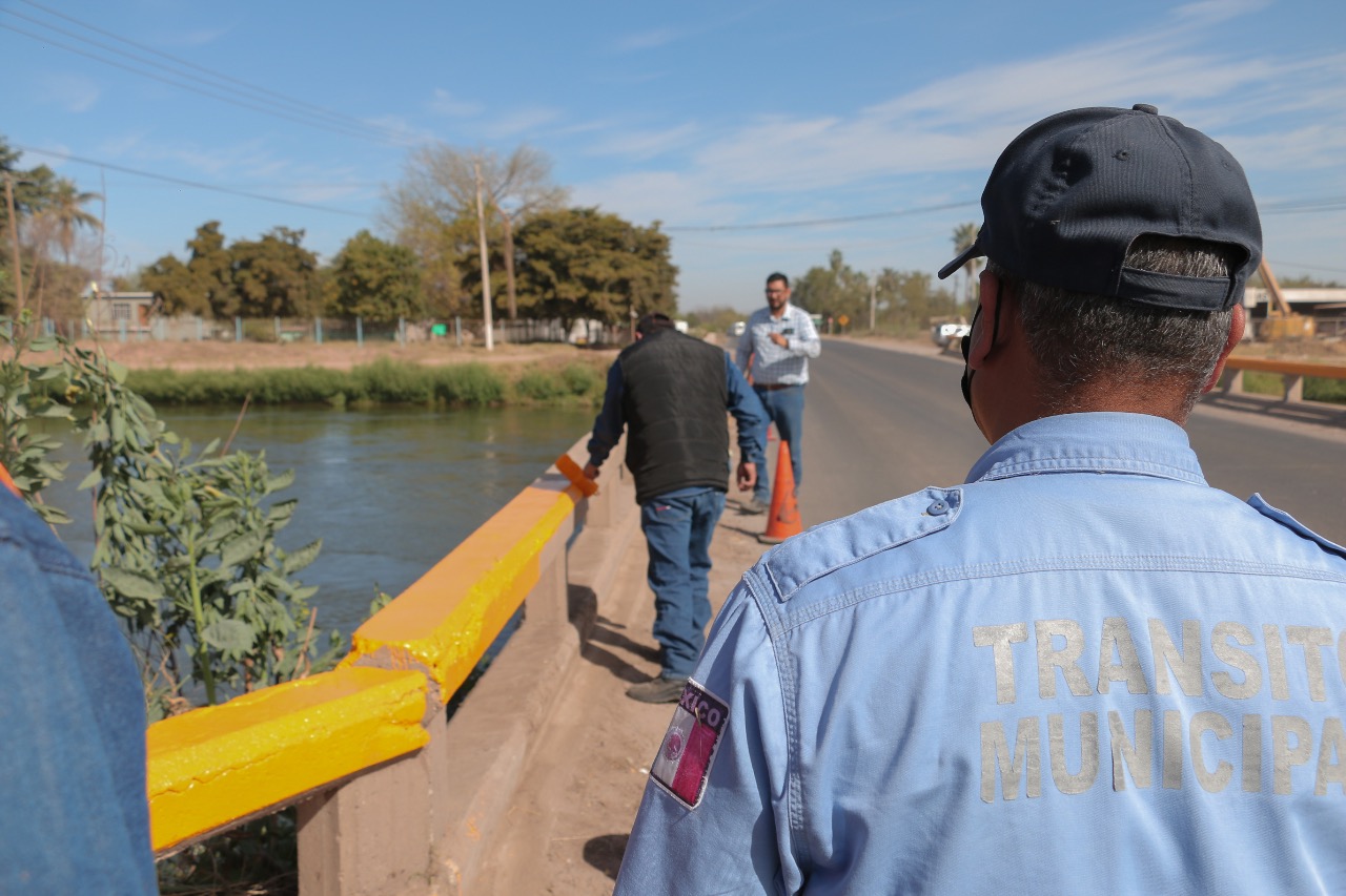 CONTINÚA SSPM CON TRABAJOS DE SEÑALIZACIÓN Y FRANJAS PARA PREVENIR ACCIDENTES