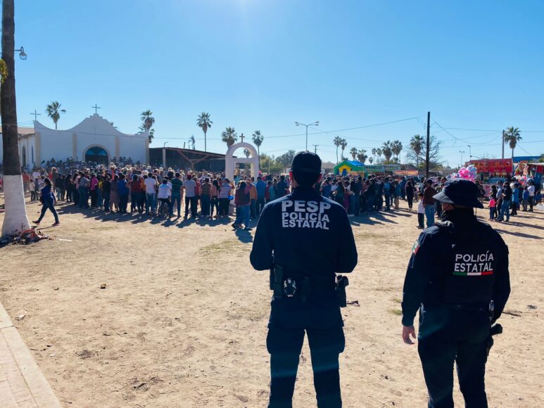 Brinda Policía Estatal seguridad durante fiestas tradicionales de cuaresma en Etchojoa