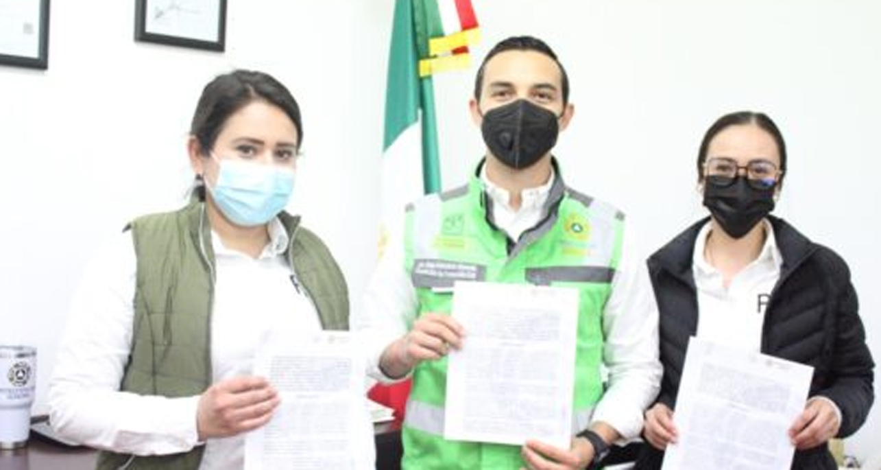 Firman PJP4 y Protección Civil estatal convenio de colaboración