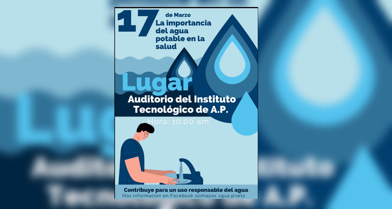 INVITA OOMAPAS A CONFERENCIA LA IMPORTANCIA DEL AGUA POTABLE EN LA SALUD