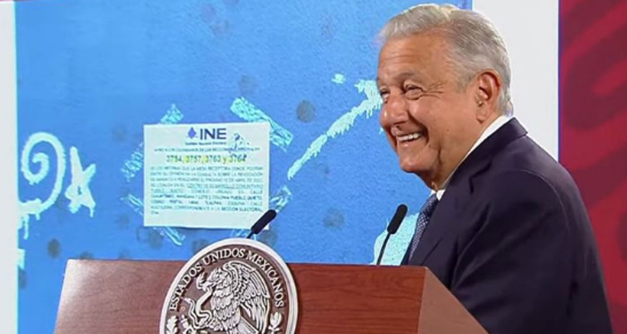 Hay que buscar los avisos del INE… como Dora la Exploradora: López Obrador