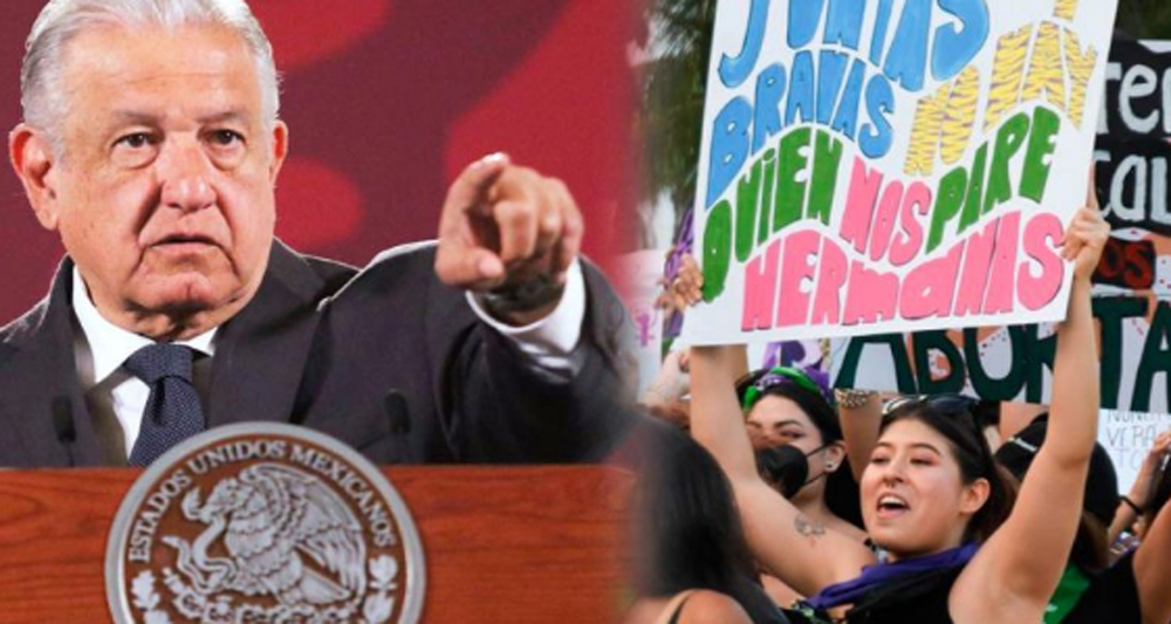 No hubo represión, todo terminó en santa paz: López Obrador sobre el #8M