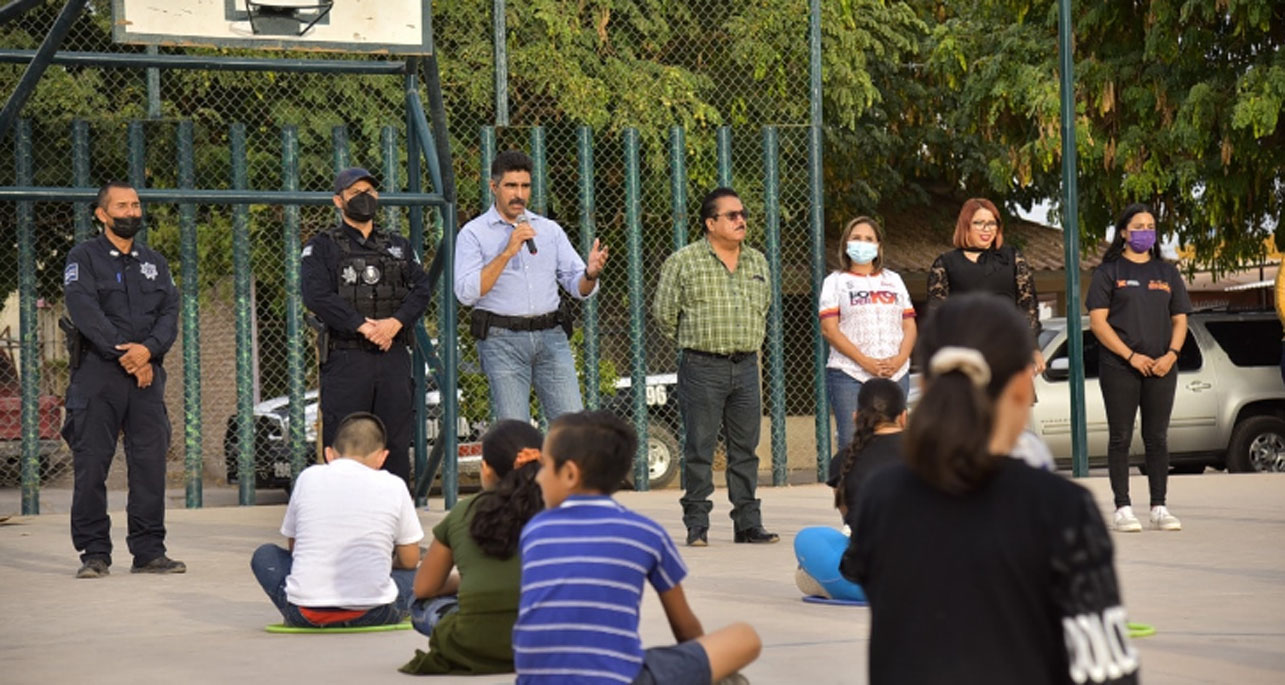 *LLEVA AYUNTAMIENTO DE CAJEME Y SEGURIDAD PÚBLICA ESTATAL JORNADA DE RECREACIÓN SOCIAL Y DEPORTE EN VILLA BONITA*