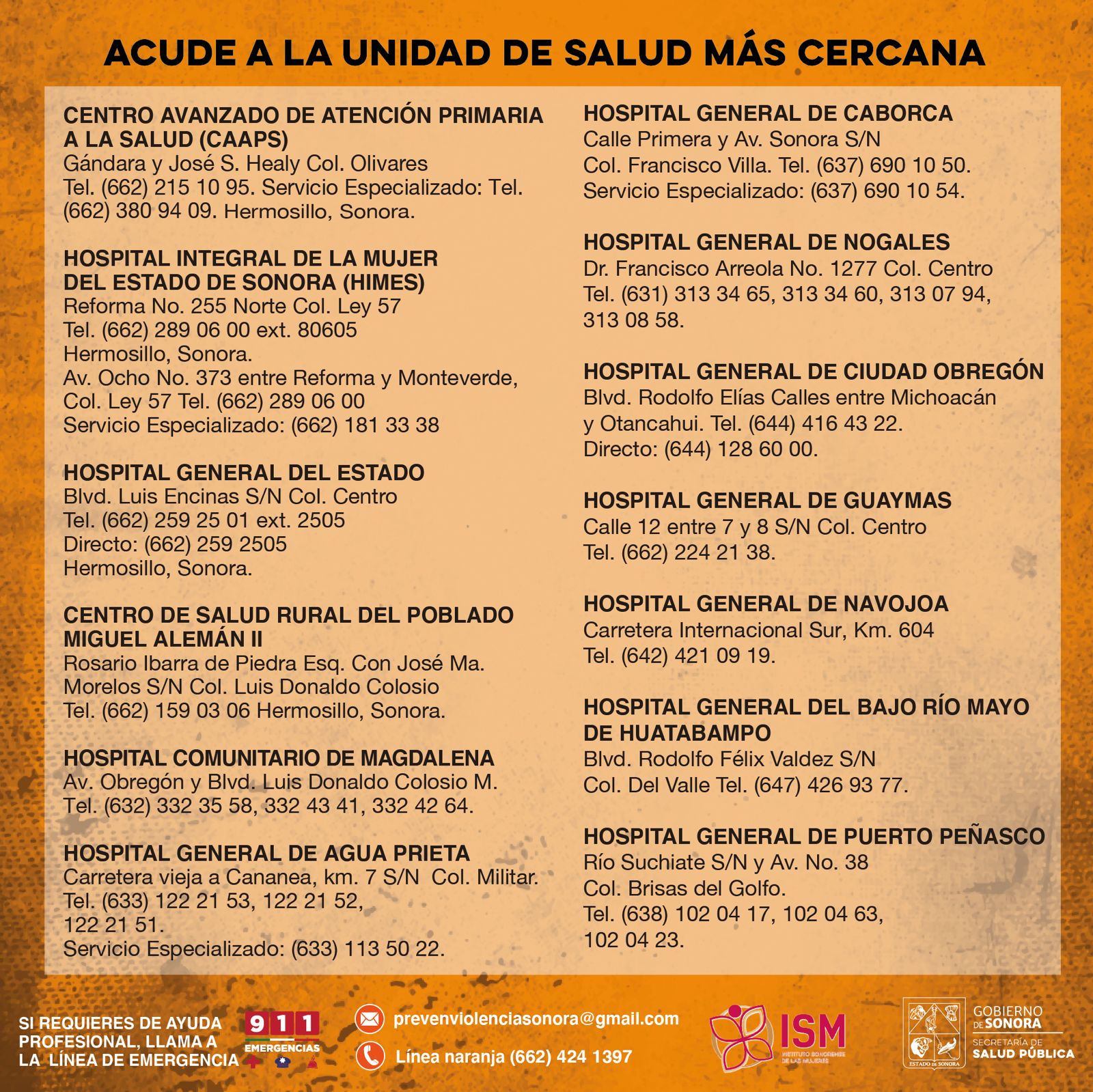 Atiende Salud Sonora Declaratoria y Solicitudes de Alerta de Violencia de Género