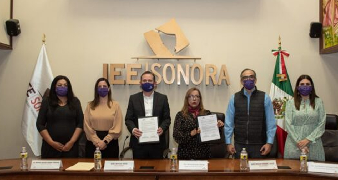 Firman IEE Sonora y el Instituto Sonorense de las Mujeres convenio de colaboración