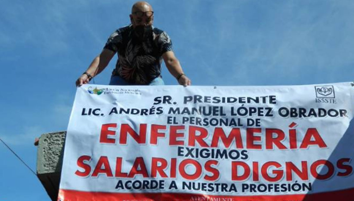 Sindicalizados del ISSSTE-San Luis exigen mejores salarios