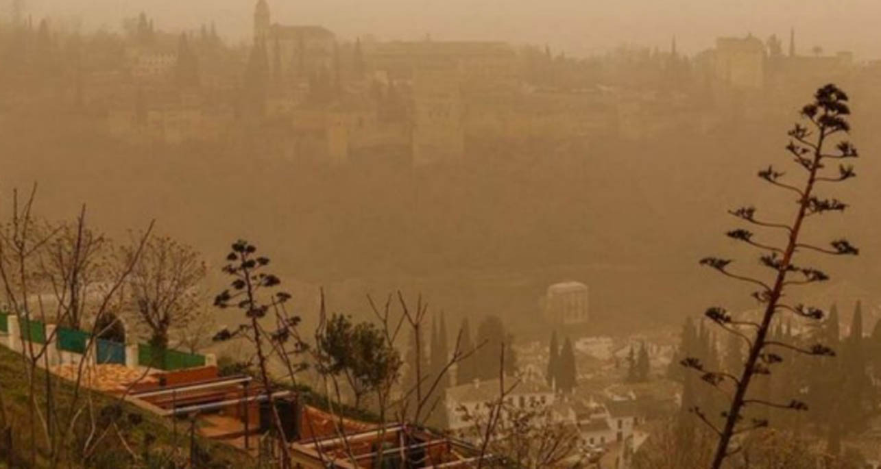 Nube de polvo del Sahara tiñe de naranja varias ciudades de España