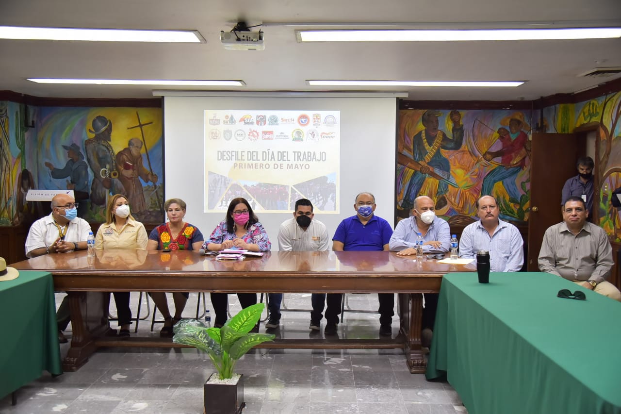 PREPARADO AYUNTAMIENTO Y SINDICATOS PARA DESFILE POR EL DÍA DEL TRABAJO