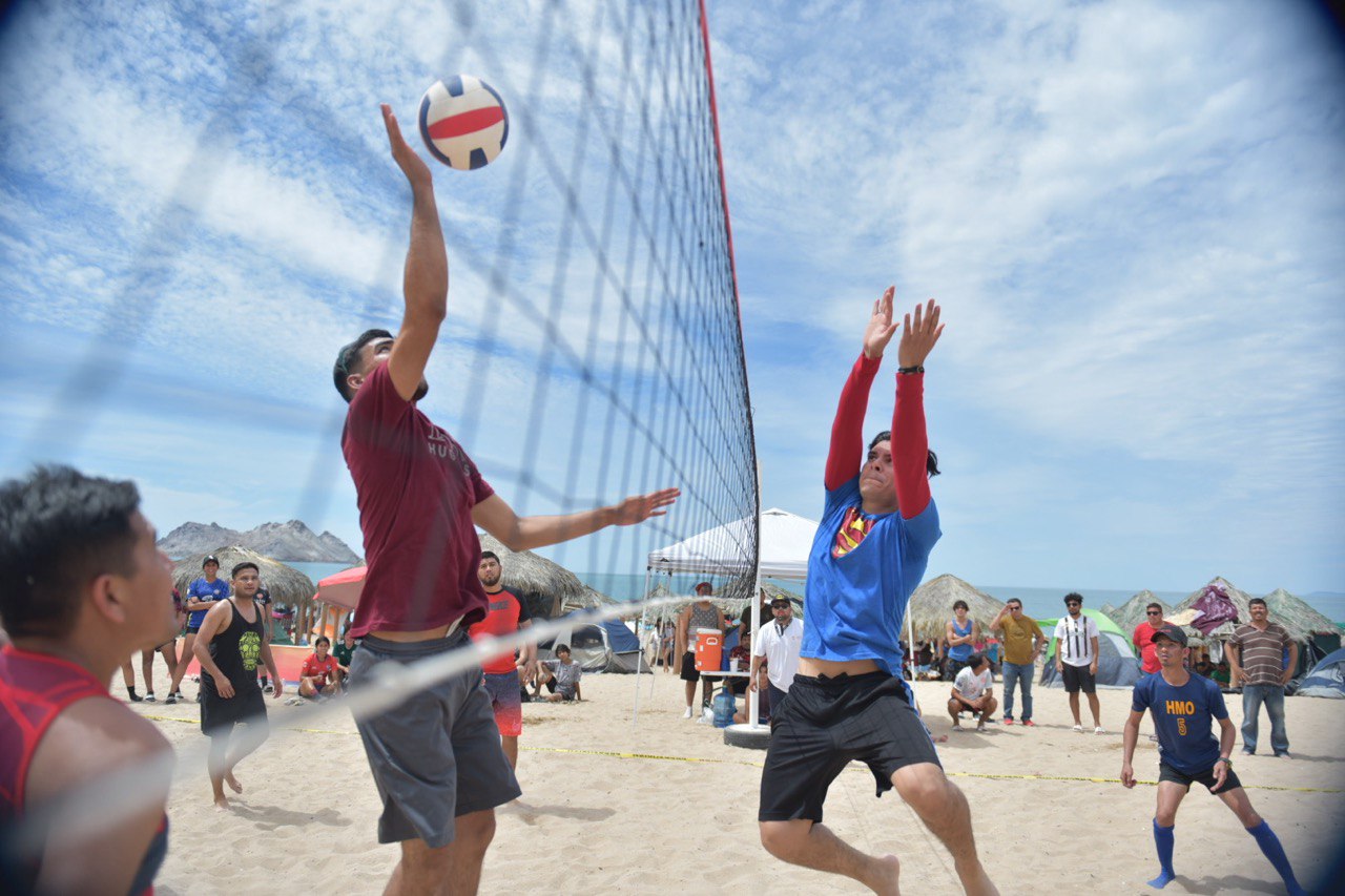 Realiza IDJH torneos de voleibol y fútbol en Bahía de Kino