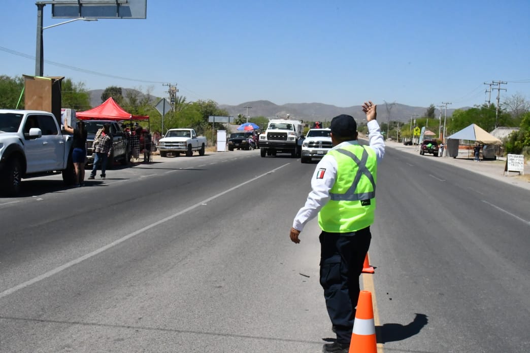 Preparan estrategias para agilizar el tráfico en la carretera Hermosillo Ures a la altura de San Pedro