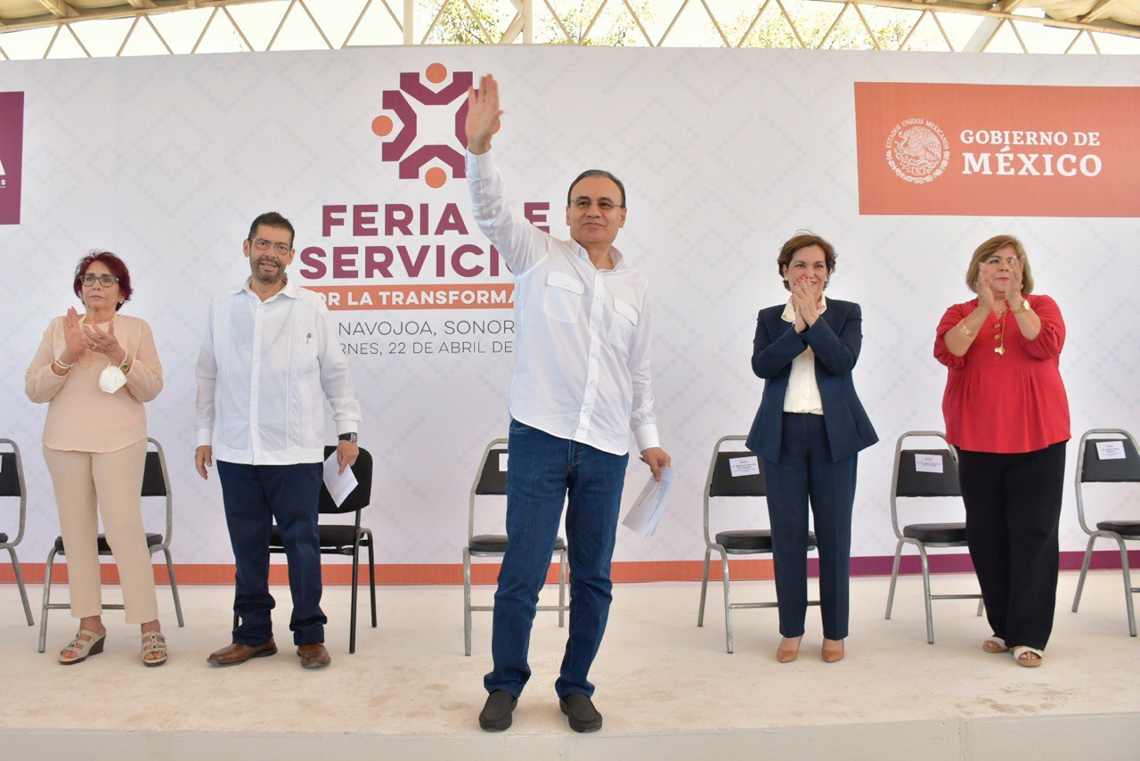 Encabeza gobernador Alfonso Durazo la Feria de los Servicios por la Transformación en  Navojoa