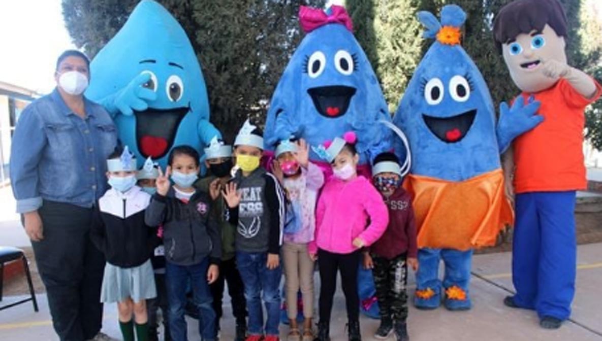 VISITA PANDILLA DEL AGUA AL JARDÍN DE NIÑOS NUEVOS HORIZONTES