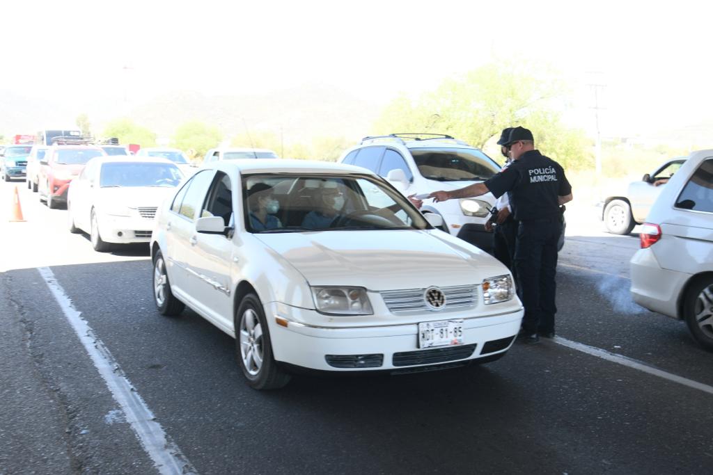 Funciona filtro de seguridad vial en San Pedro El Saucito