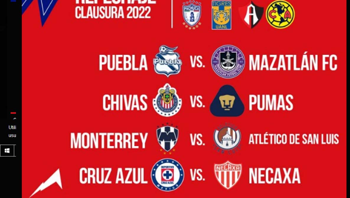 Así se jugará el repechaje del Clausura 2022