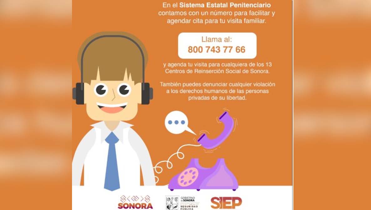 Tienen Ceresos de Sonora línea de atención penitenciaria