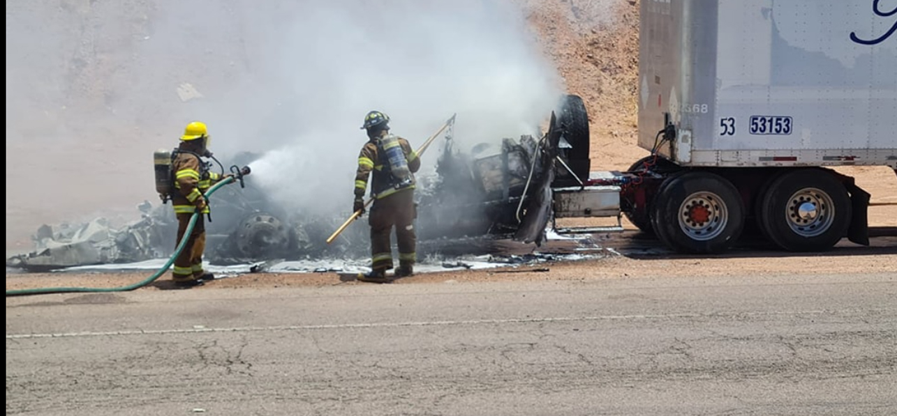 Salva la vida conductor de tráiler