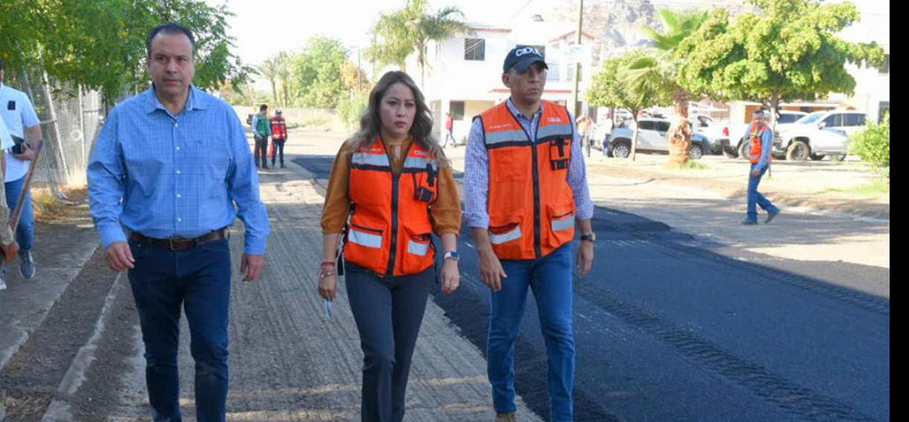 Supervisa Toño Astiazarán recarpeteo de calle en La Verbena