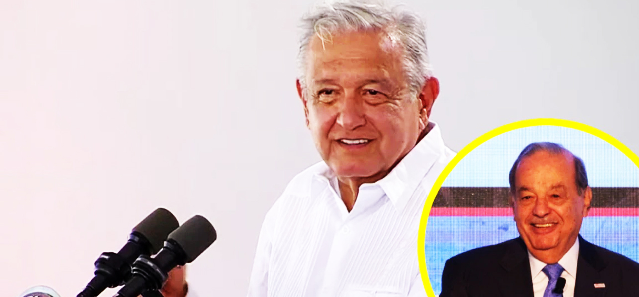 AMLO elogia a Carlos Slim en inauguración de refinería Olmeca, Dos Bocas: “Es el empresario más austero, es nuestro orgullo”