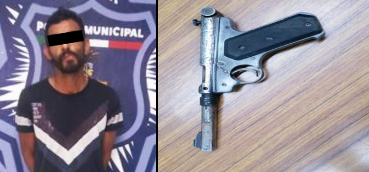 CAPTURAN OFICIALES DE LA SSPM A PRESUNTO LADRÓN DE TIENDA DE CONVENIENCIA
